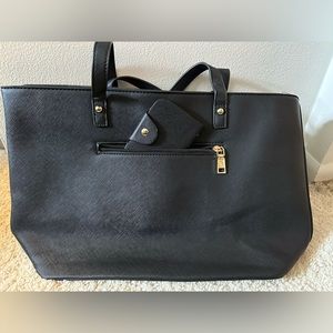 Elim and Paul zippered tote bag and card holder wallet